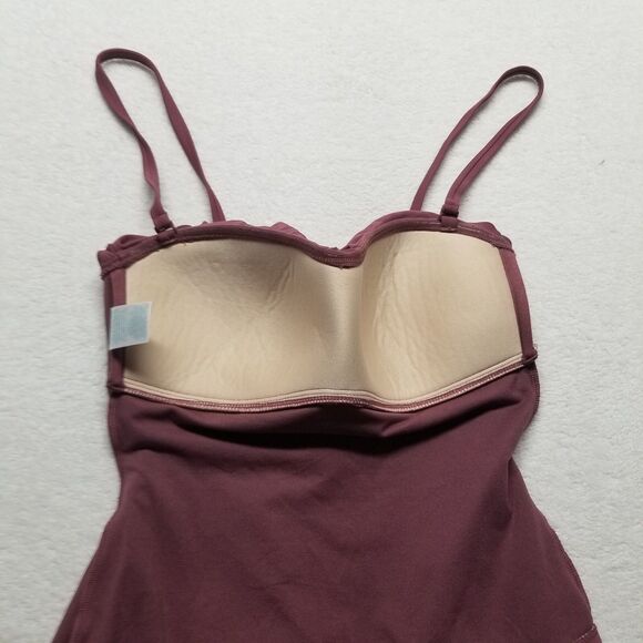 Kona Sol Small Swimsuit Mauve Ruffle Bust Padded Removeable Straps Beach Cruise - Picture 6 of 9